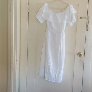 White eyelet dress